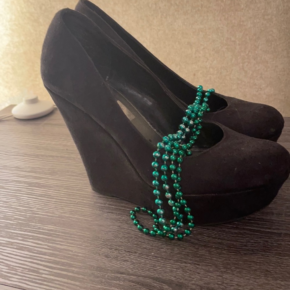 Velvet heels